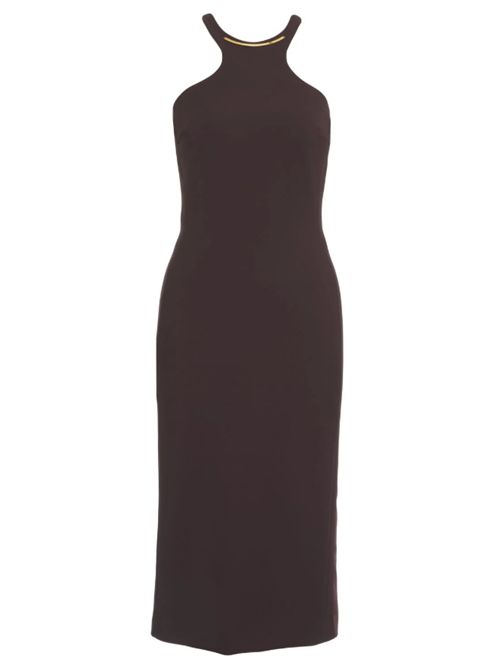 ABITO CON DETTAGLIO GIOIELLO ELISABETTA FRANCHI | AB91761E2644 cacao